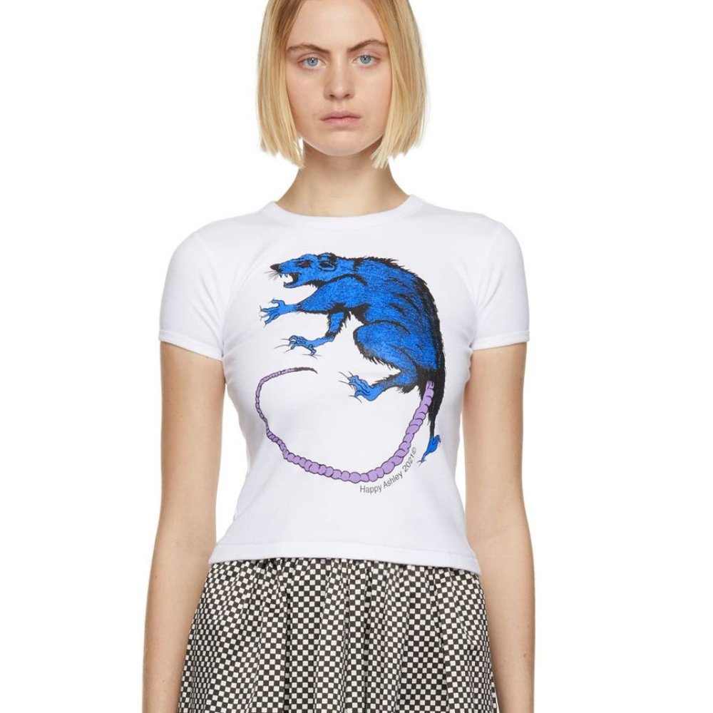 SOLD - Ashley WIlliams RAT BABY TEE (nwt) Size S - Picture 2 of 5